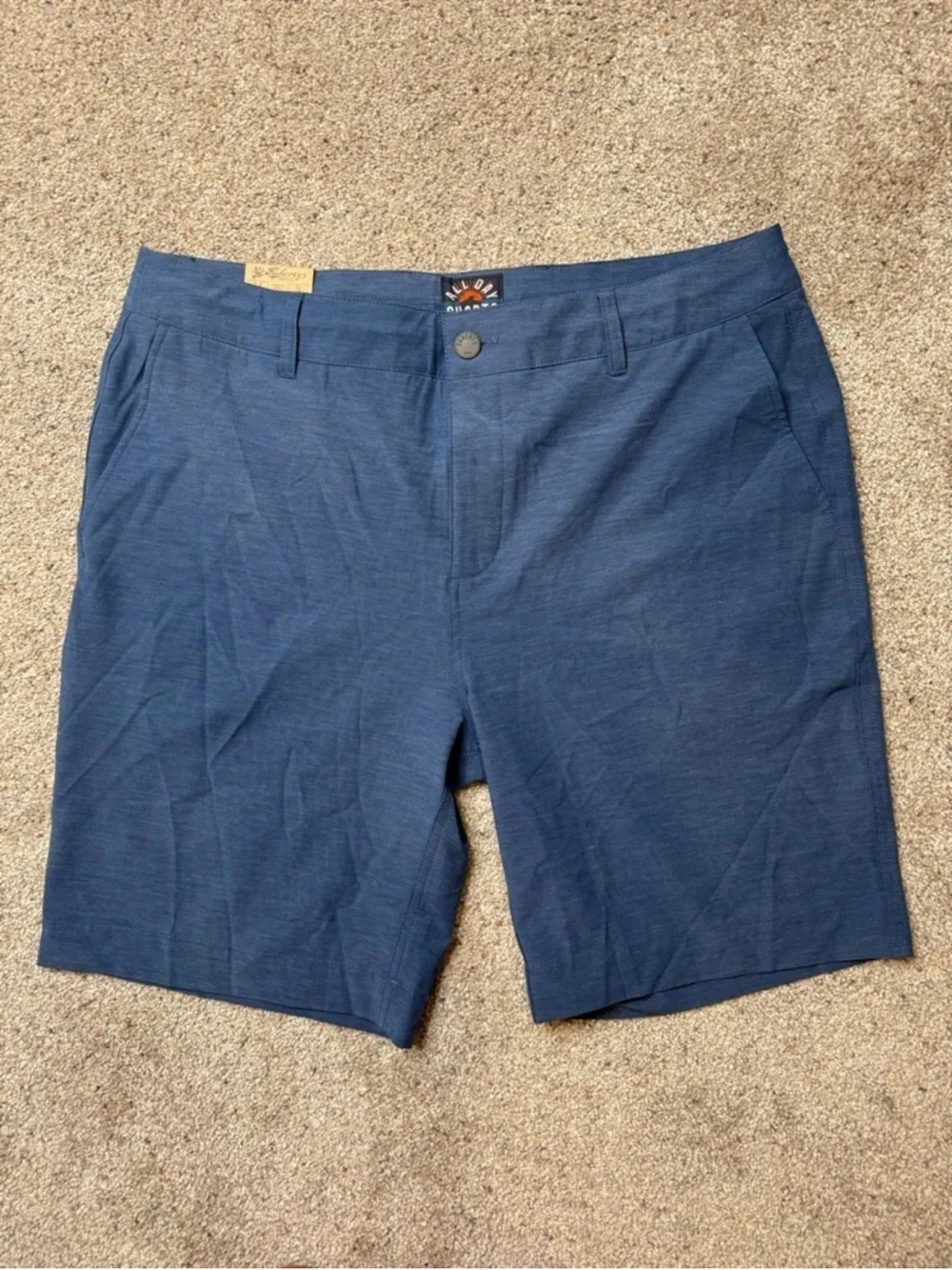 Faherty New Flat-Front Men's Stretch Shorts in Navy 9” inseam